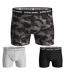 3 Pack Mens Cotton Stretch Boxers Soft Everyday Underwear Shorts-2