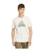 T-shirt Growth Badge Homme Beige Adidas-1