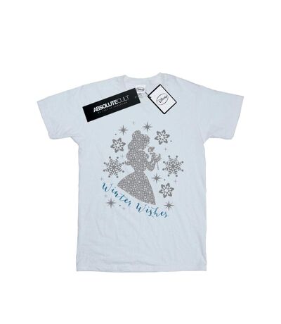 Disney Princess - T-shirt BELLE WINTER SILHOUETTE - Femme (Blanc) - UTBI48950