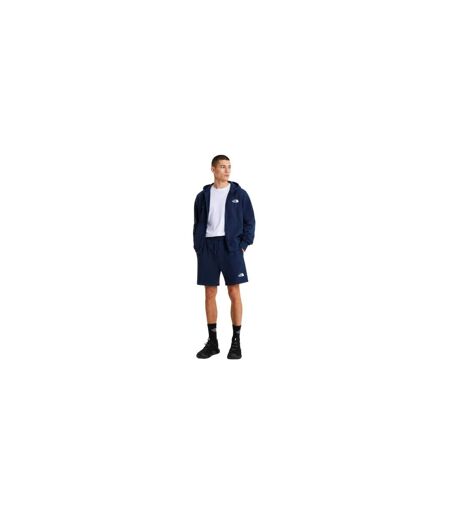 Mens Simple Dome Fleece Shorts Navy The North Face