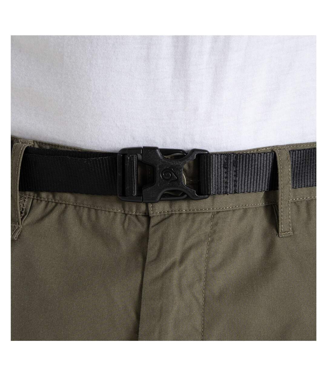 Pantalon À Taille Haute Semi-élastiquée 2-en-1 Kiwi Homme Kaki Craghoppers-4