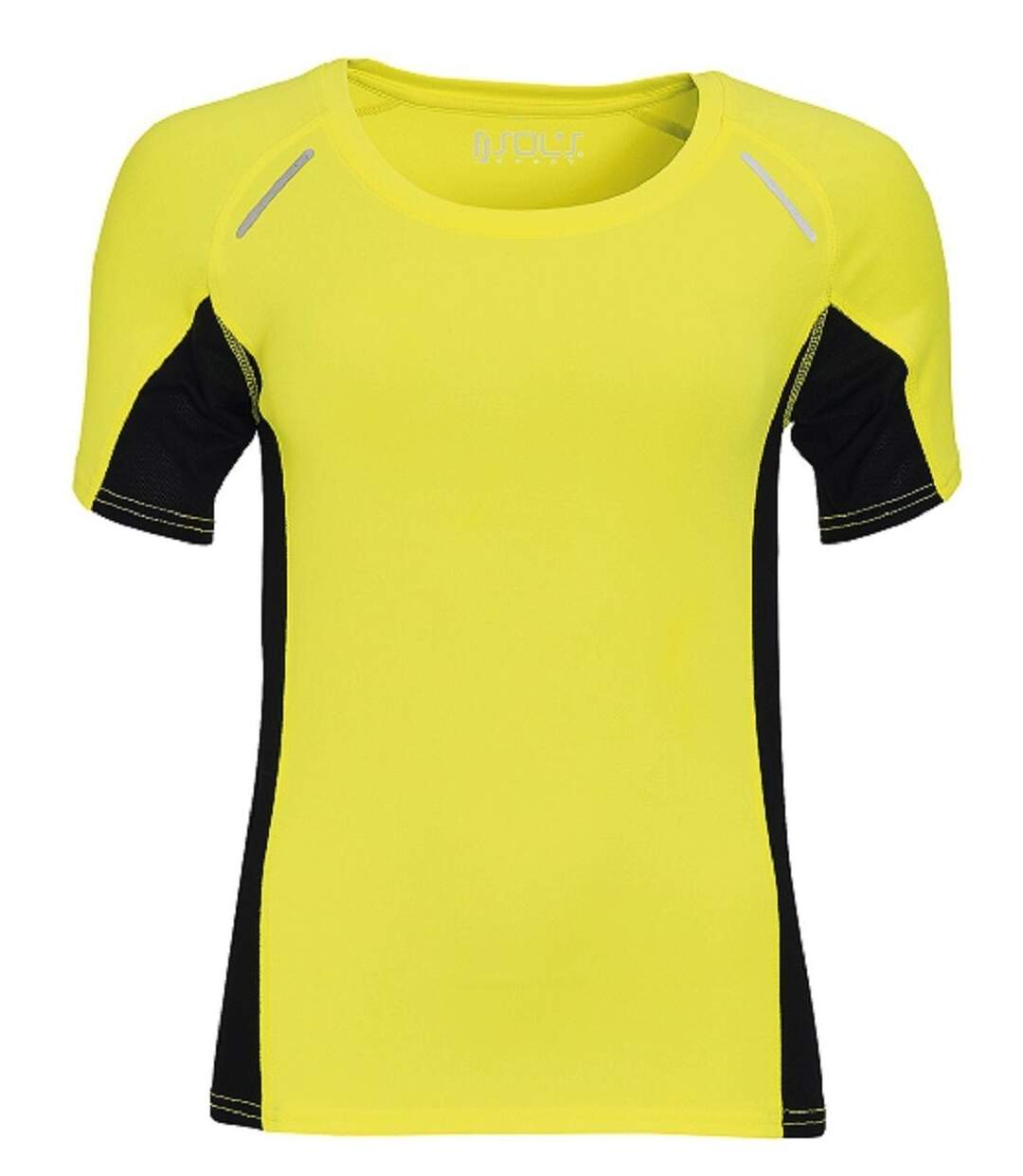 t-shirt running manches courtes - Femme - 01415 - jaune fluo