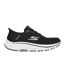 Womens/ladies Go Run Consistent Slip-in Workout Flat Shoes Black Skechers-1