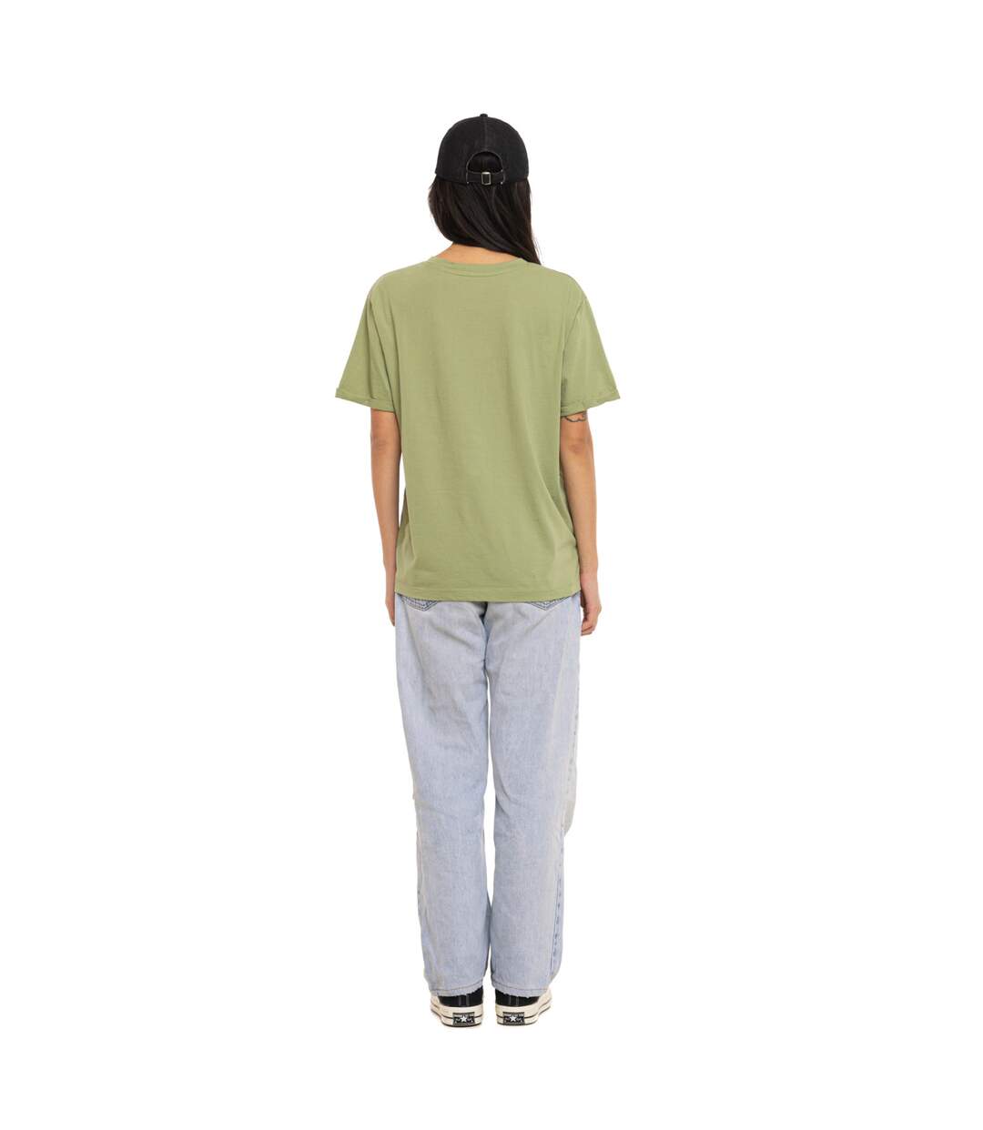 T-shirt femme regular col rond print devant Wash Vondutch-5