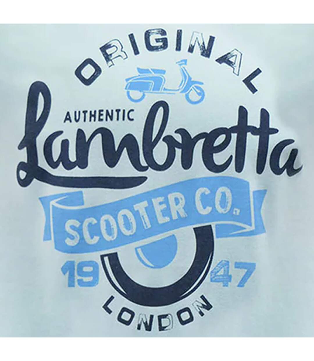 T-shirt Homme Bleu Glacier Lambretta-2