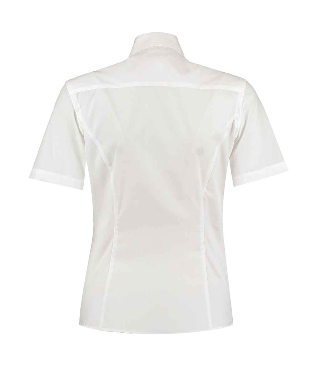 Chemisier Manches Courtes Commerce Femme Blanc Kustom Kit-2