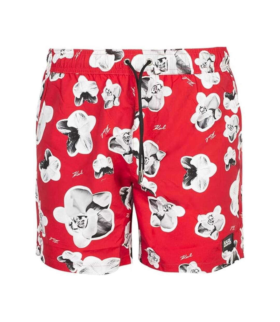 Short De Bain Motif/style Floral Homme Rouge Karl Lagerfeld-1
