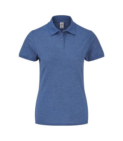 Fruit of the Loom Womens/Ladies Lady Fit Piqué Polo Shirt (Royal Blue Heather)