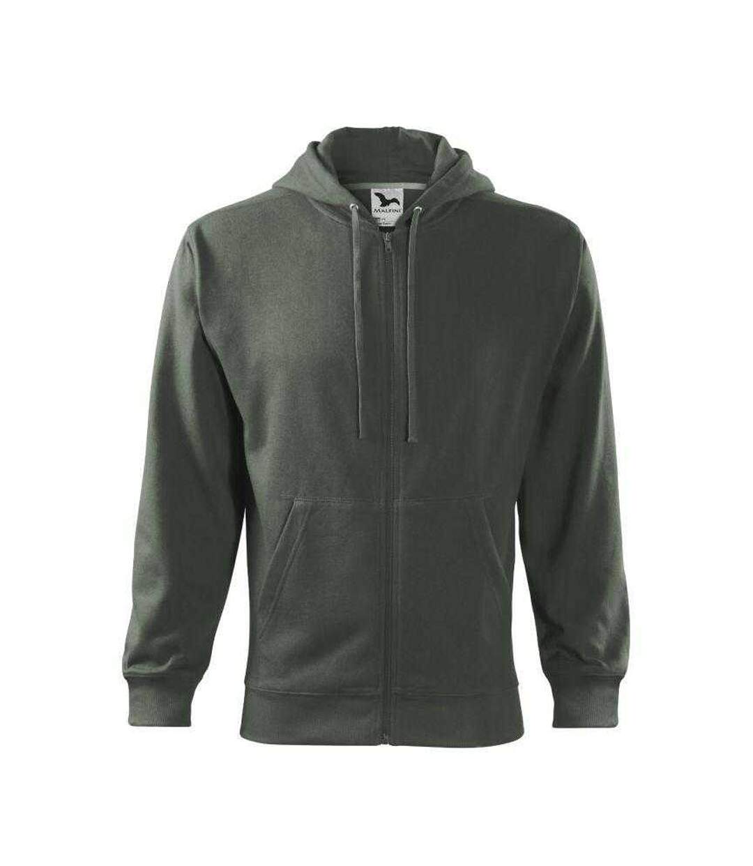 Mens Trendy Fitted Hoodie Green Malfini-1