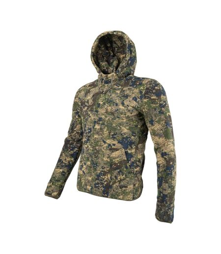 Sweat À Capuche Motif/style Camouflage Digital Homme Vert Marron Jack Pyke