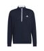 Mens Quarter Zip Golf Sweatshirt Navy White Adidas-2
