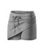 Womens/ladies 2 In 1 Regular Trekking Skirt Dark Grey Melange 4F-3