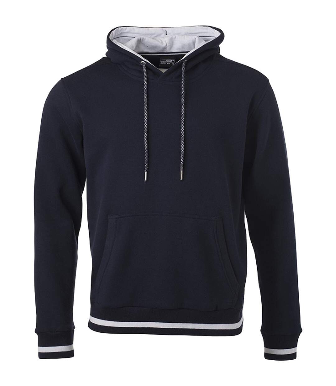 Sweat shirt à capuche homme - JN778 - bleu marine-1