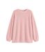 Womens/ladies Borg Jumper Dress Pink Missy Empire-2