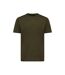 Unisex adult sierra recycled cotton lightweight t-shirt khaki green Iqoniq-3