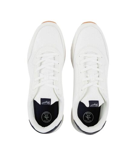 Mens Lotus Canvas Flat Trainers White Original Penguin