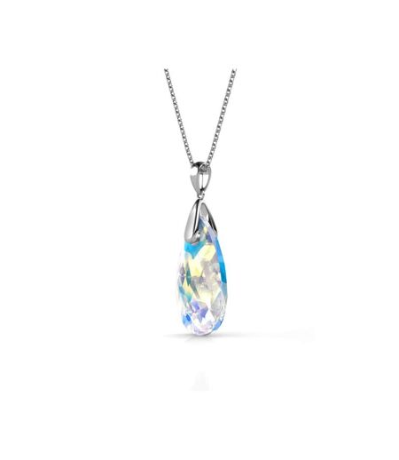 Pendentifs Raindrop - Argenté et Blanc brillant