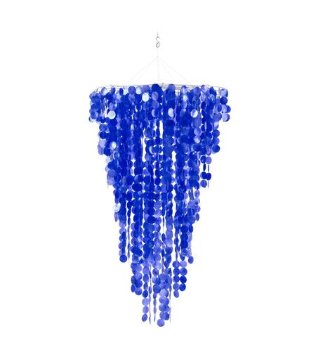 Suspension Déco en Capiz Betsy 150cm Bleu