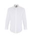 Premier Mens Stretch Fit Poplin Long Sleeve Shirt (White) - UTRW6590-1