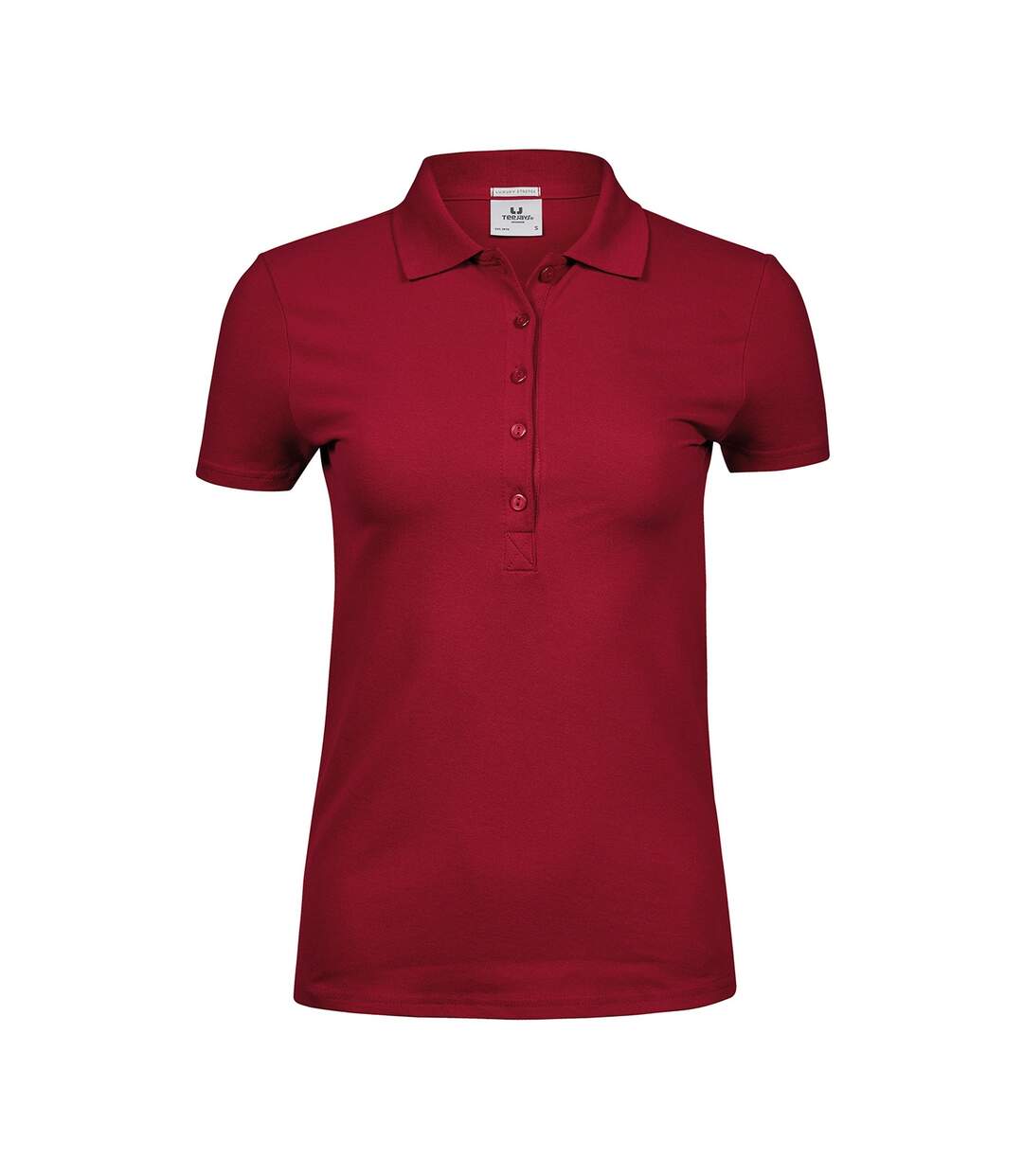 Polo Luxury Femme Rouge Foncé Tee Jays-1