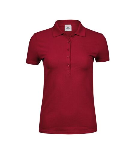 Polo Luxury Femme Rouge Foncé Tee Jays