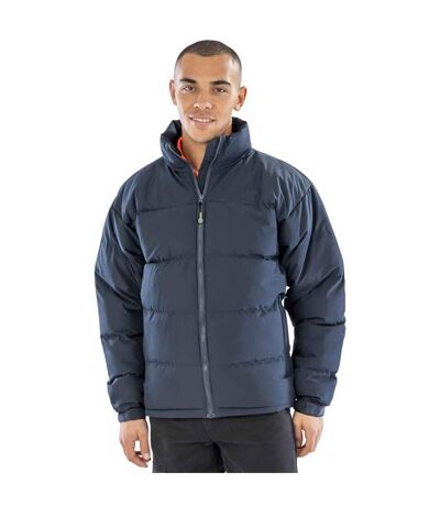 Mens Holkham Down Feel Water Repellent Jacket Navy Blue Result