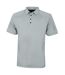 Polo de golf surpiqué pour hommes gris cuirassé Island Green