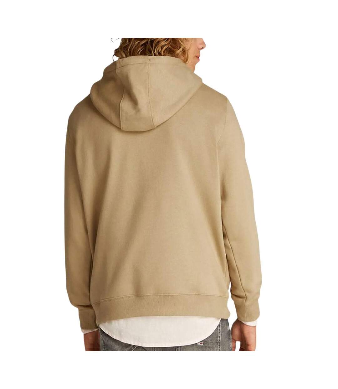 Sweat beige homme tommy hilfiger tjm reg s flag-2