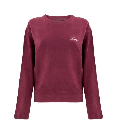 Sweat Motif/style Rayure Latérale Femme Bordeaux I Saw It First