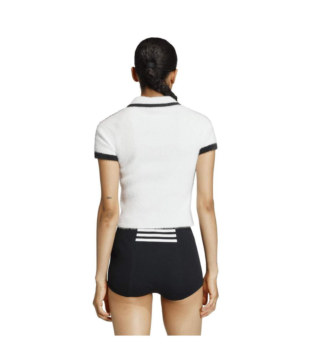 Womens/ladies Originals Polo Shirt White Adidas-3