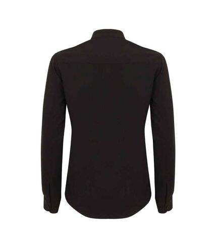 Henbury Womens/Ladies Antibacterial Mandarin Collar Roll Sleeve Shirt () - UTPC6139