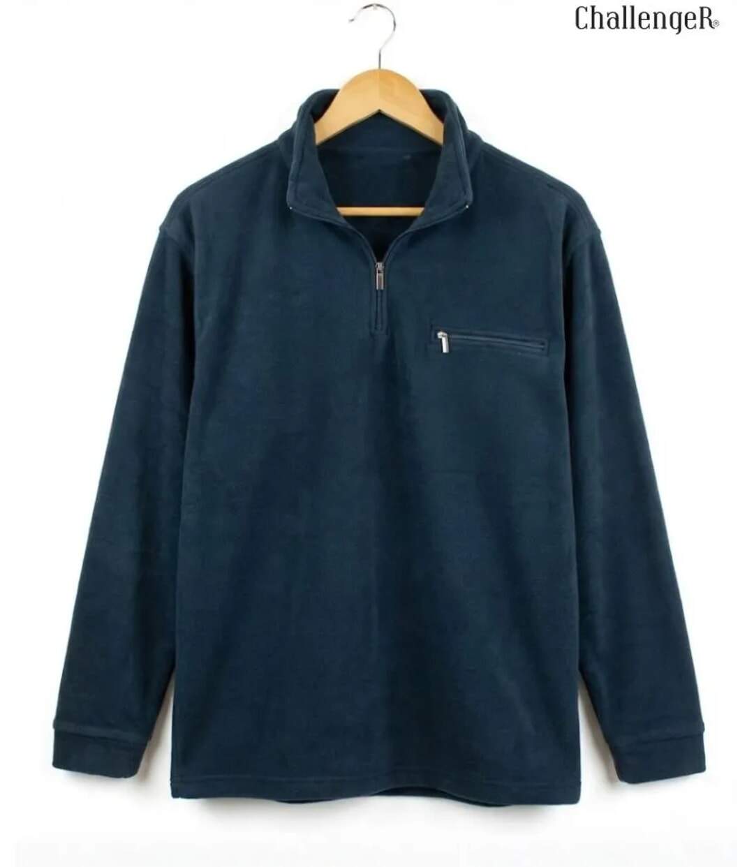Sweat Polaire Col Zippé 1 Poche Caribou1 Challenger-5