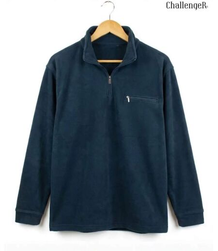 Sweat Polaire Col Zippé 1 Poche Caribou1 Challenger