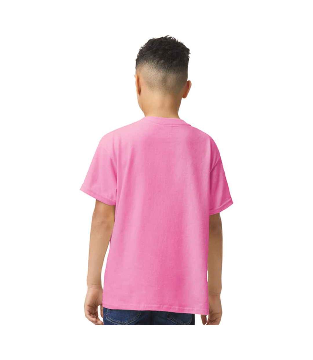 T-shirt enfant violet fuchsia Gildan-2