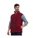 Mens Artisan Fleece Gilet Burgundy Brown Premier-2