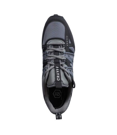 Mens Fearia Synthetic Leather Trainers Black Cruyff