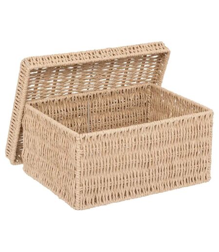 Lot de 2 Boîtes de Rangement Kord 38cm Naturel