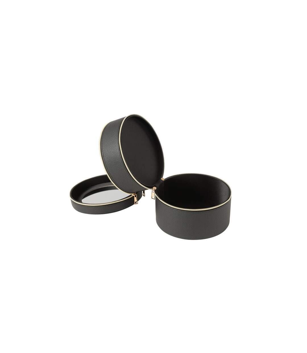 Boîte Ronde Pour Cosmétiques Ericka 19cm Noir-2
