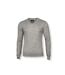 Nimbus Mens Ashbury Knitted V Neck Sweater (Grey Melange)