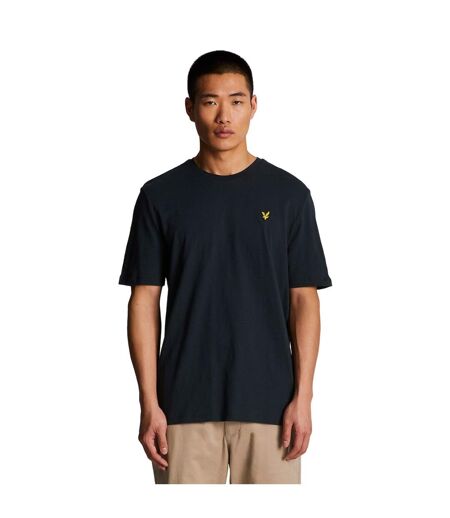 Mens slub t-shirt dark navy Lyle & Scott