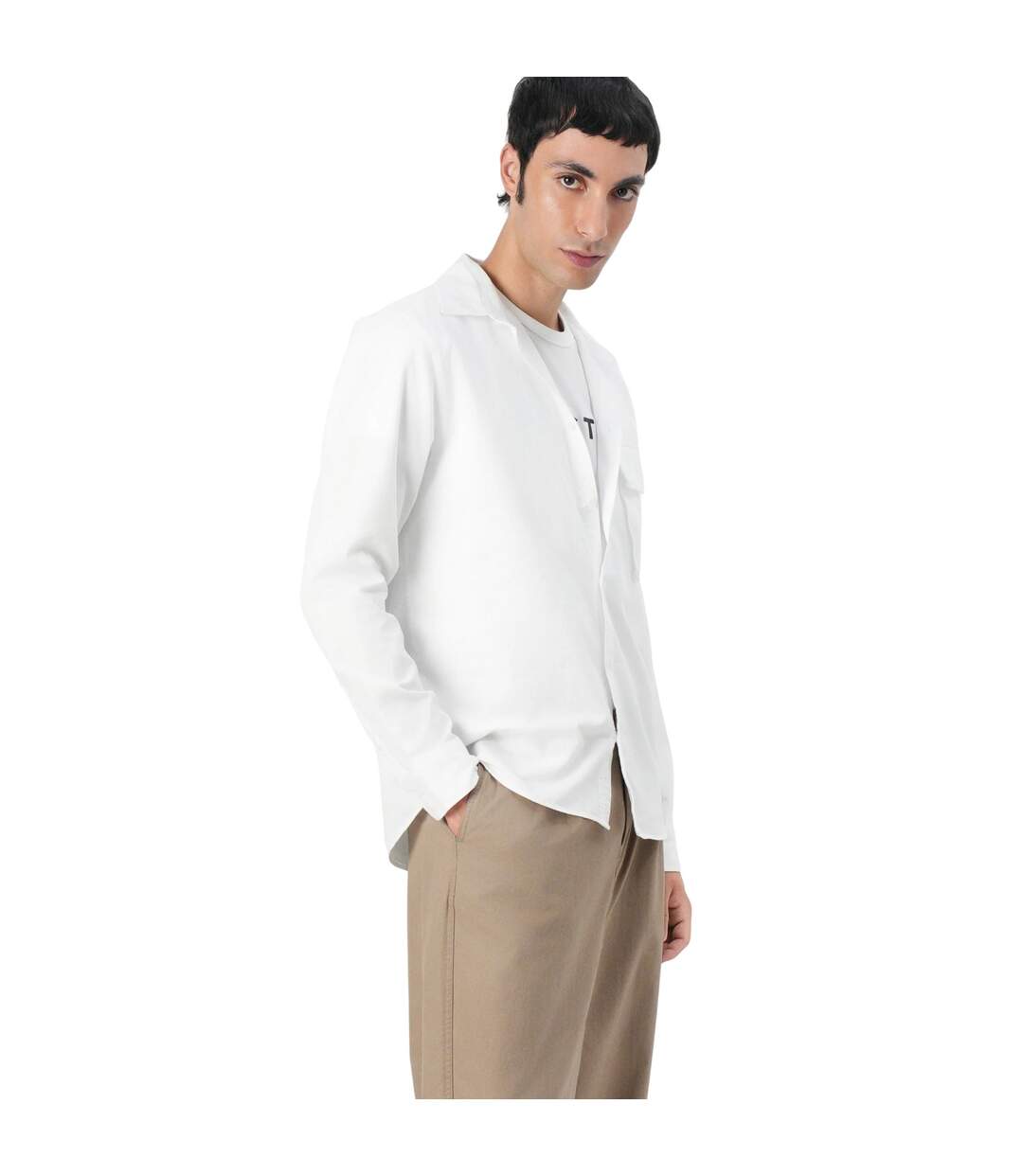 Mens Cotton Shirt White Belstaff-3