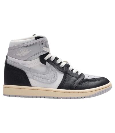Womens/ladies Air Jordan 1 Leather High-top Trainers Black Nike