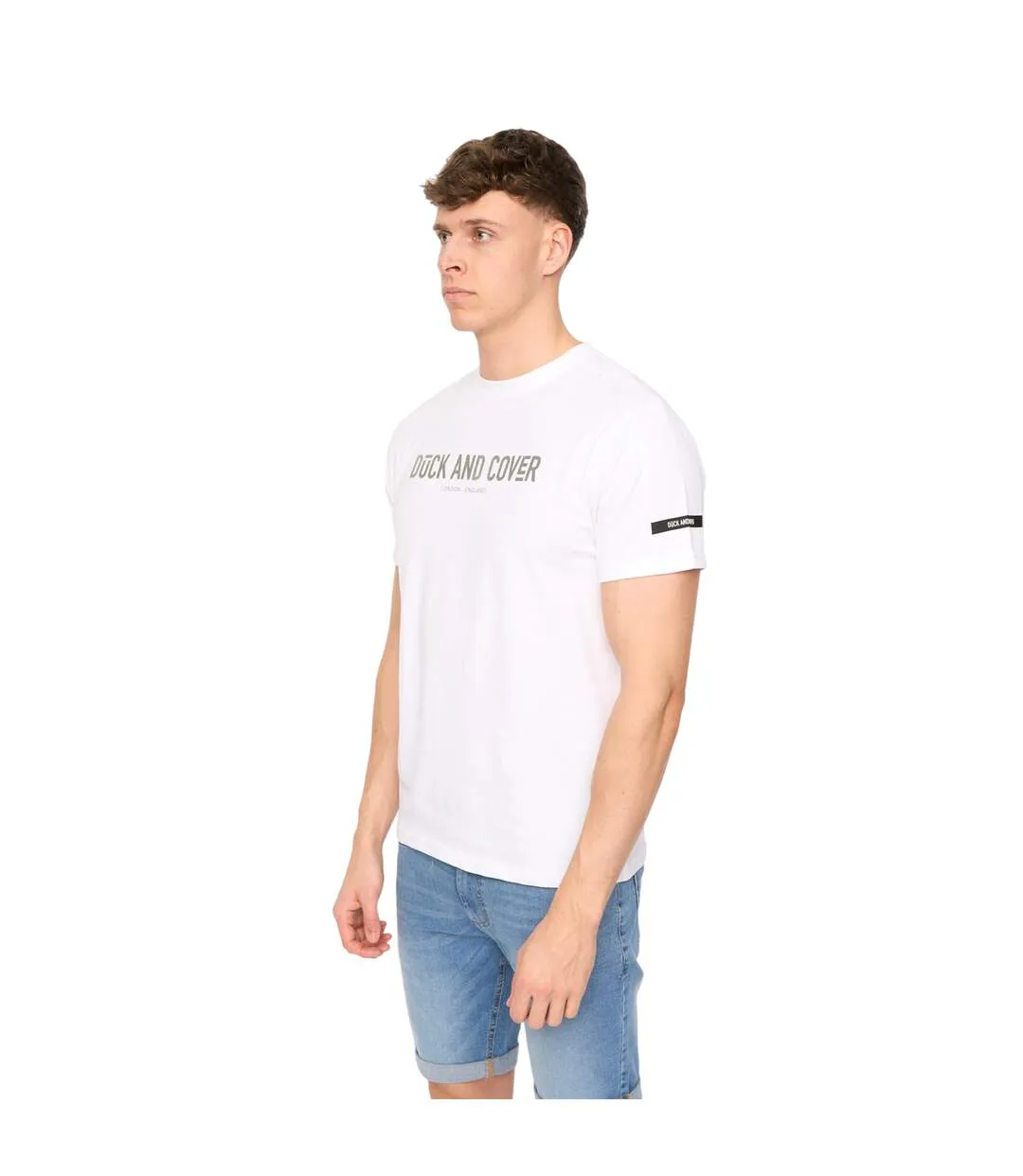 Mens Walpole T-shirt White Duck And Cover-1