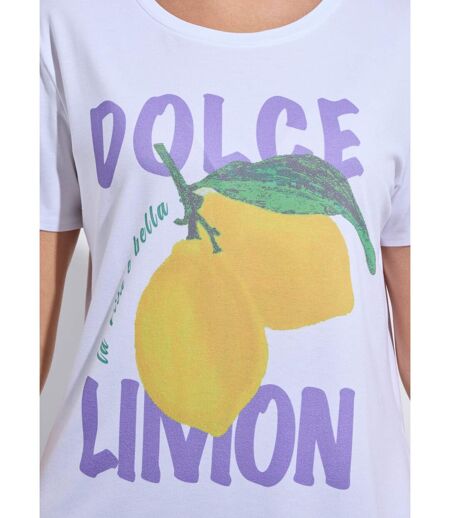 T-shirt à message manches courtes