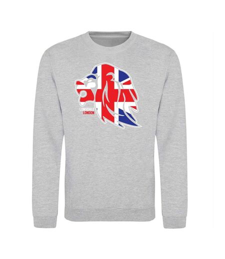Sweat Motif/style Logo Adulte Gris Lonsdale