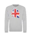 Sweat Motif/style Logo Adulte Gris Lonsdale-1