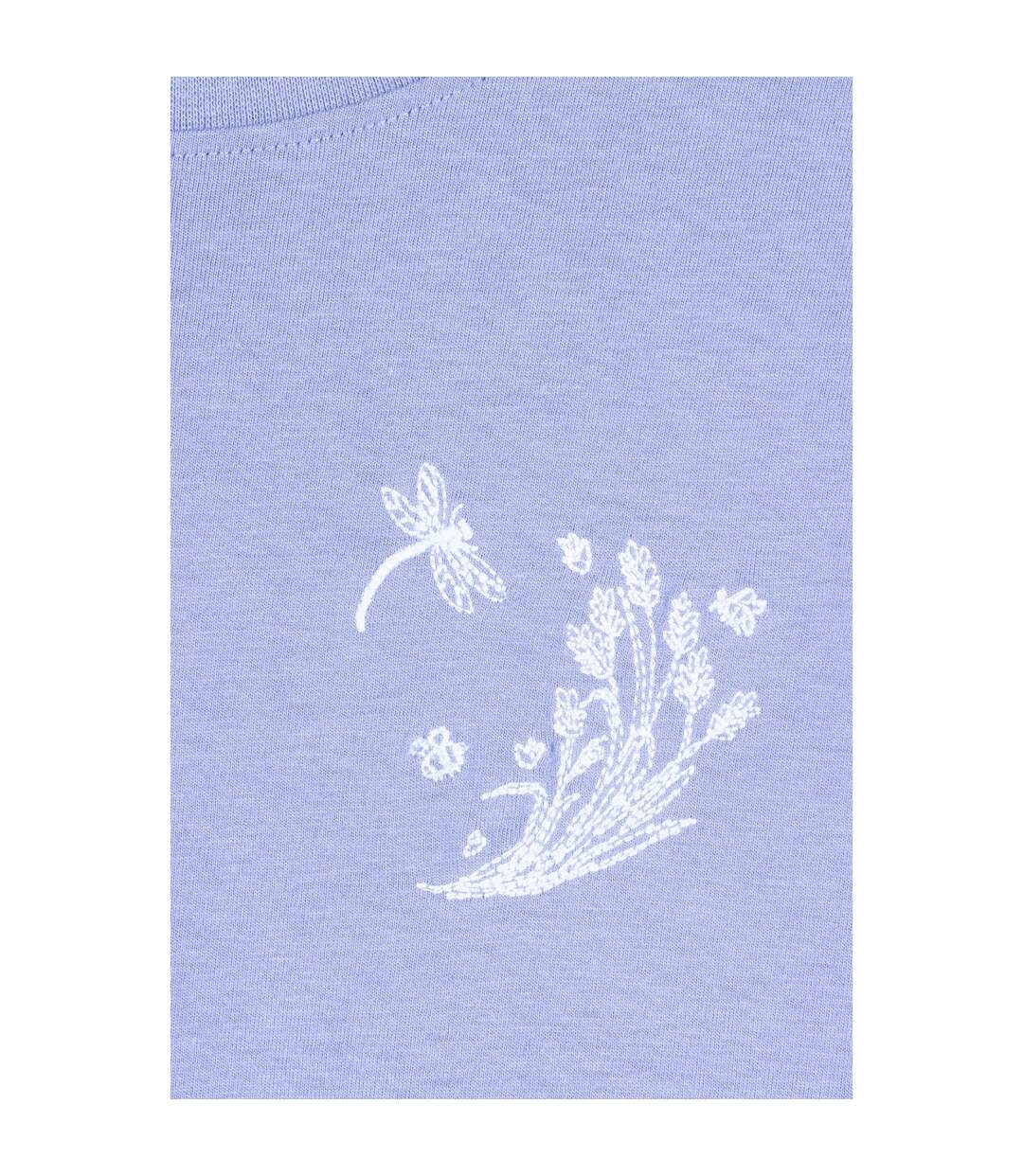 T-shirt Manches Courtes Motif/style Libellule Femme Bleu Bleuet Mountain Warehouse-4