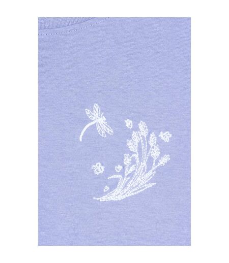 T-shirt Manches Courtes Motif/style Libellule Femme Bleu Bleuet Mountain Warehouse