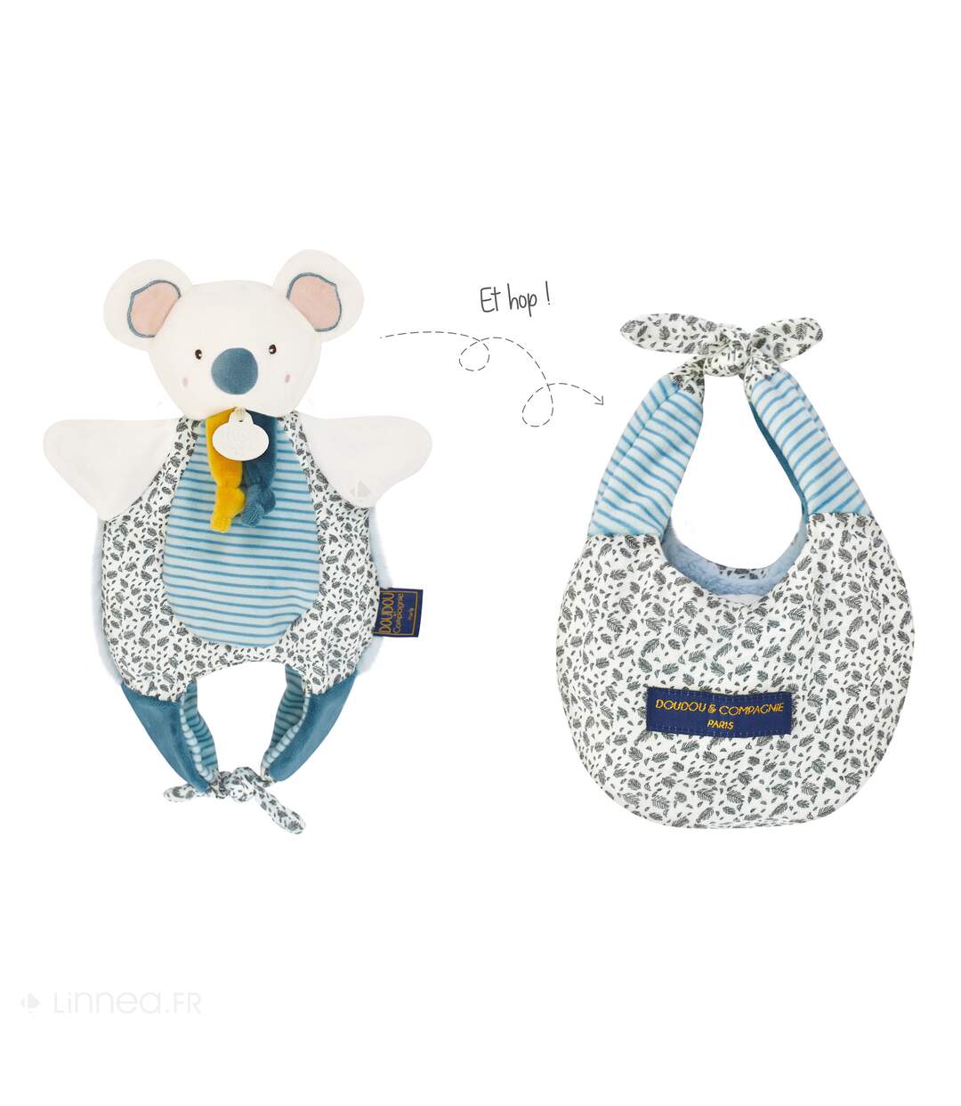 Doudou amusette polyester collection LES PETITS FUTÉS Koala-3