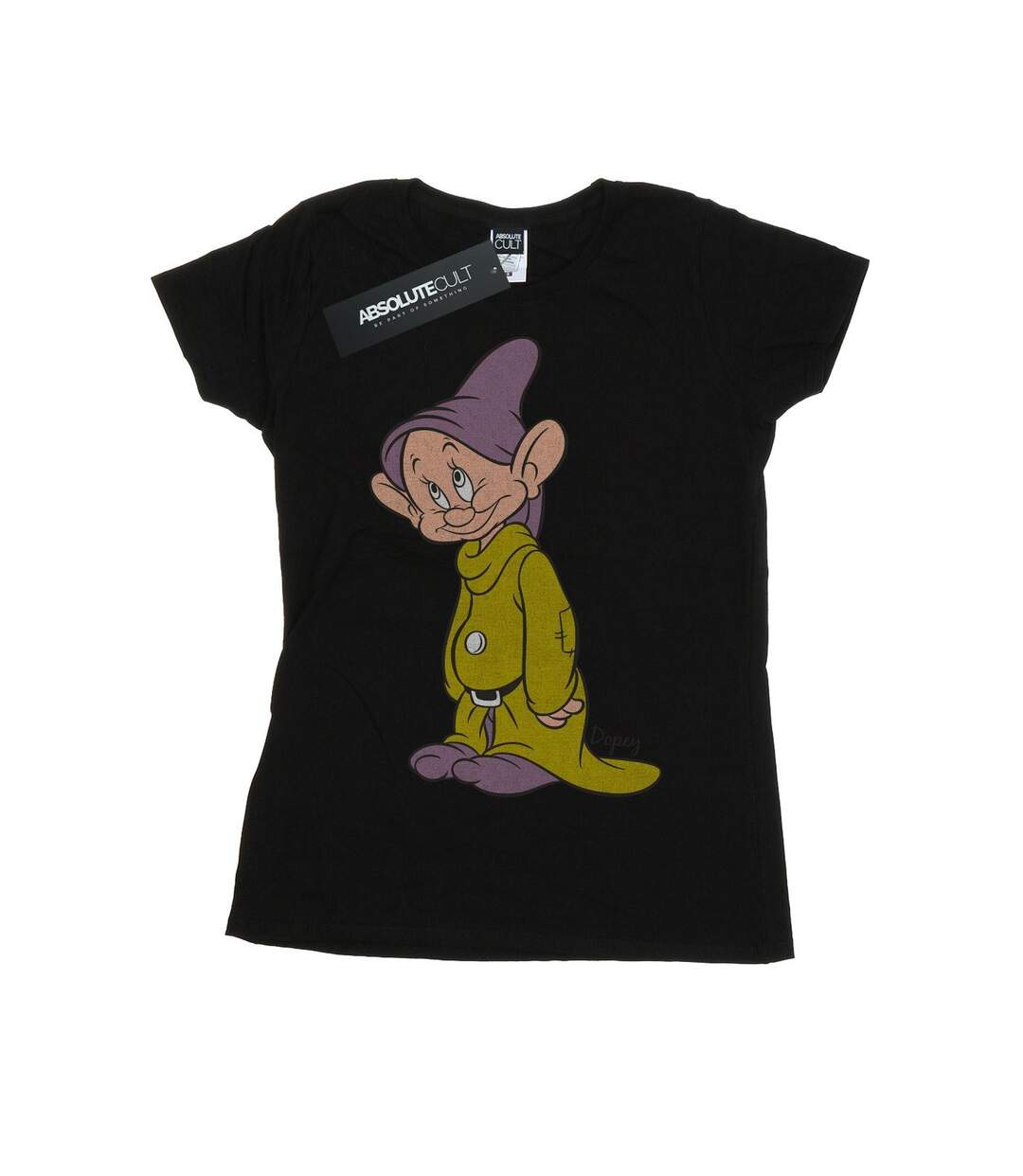 Disney T-shirt coton classique Dopey Femmes/Dames (Noir) - UTBI14894-1